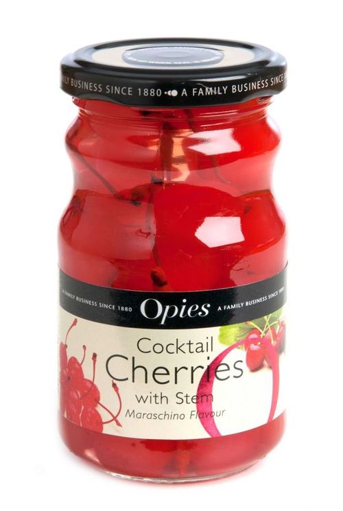 Opies Maraschino Coctail Cherries Se Stopkou 225g